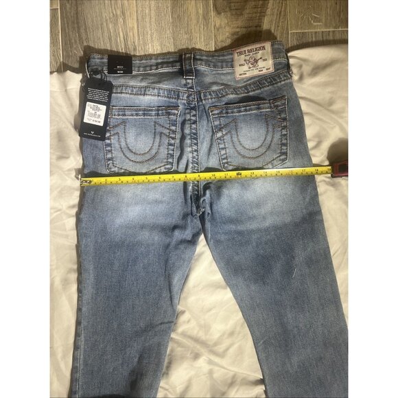 NWT TRUE RELIGION Denim Jeans BECCA Mr. Big T Mid Rise Bootcut 30 MSRP$199 - Picture 5 of 12